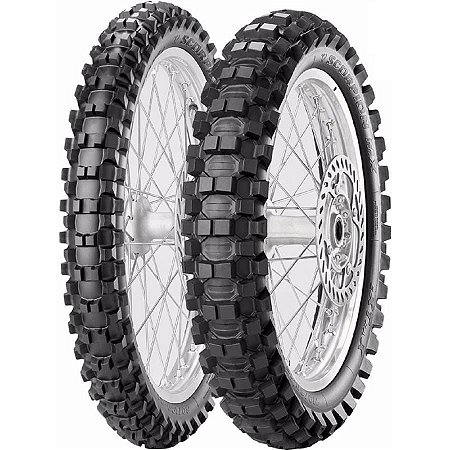 Par Pneus Pirelli Scorpion MX Extra J 60/100-14+80/100-12