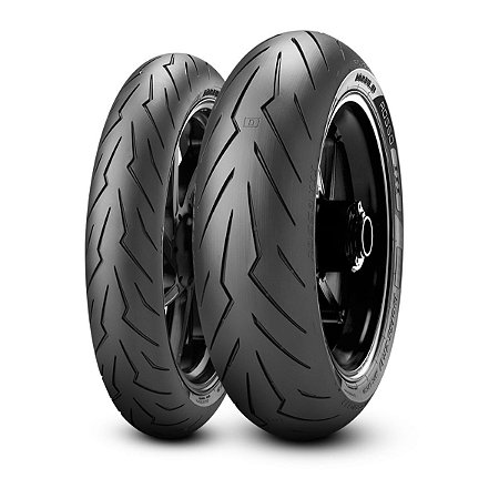 Par Pneus Pirelli Diablo Rosso 3 120/70-17+180/55-17