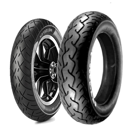 Par Pneus Metzeler ME888 90/90-21+MT66 170/80-15 Shadow 750 2011 a 2013