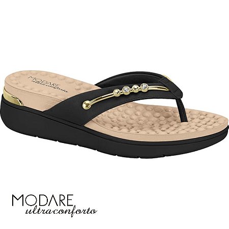 Tamanco Napa Linho Metal Preto 01 - Modare