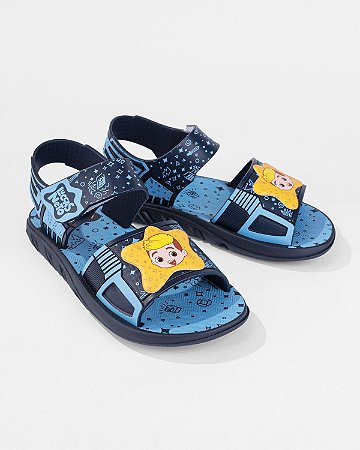Sandália Infantil Luccas Neto Ícones Azul / Amarelo - Grendene Kids