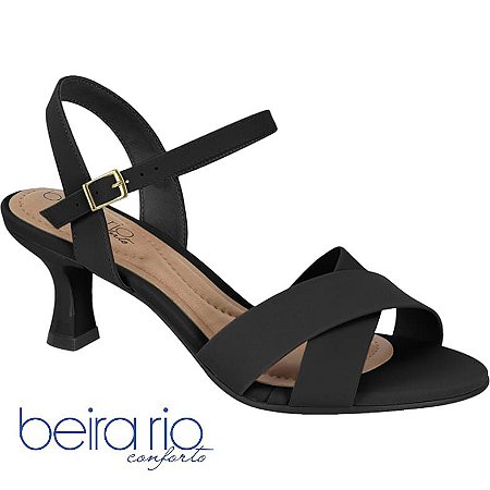 Sandália Nobuck Pele Neo 8453.106 Preto - Beira Rio