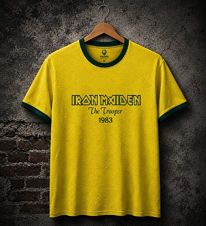 Camiseta Masculina Iron Maiden coleção Metal Brasil