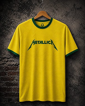 Camiseta Masculina Metallica Coleção Metal Brasil