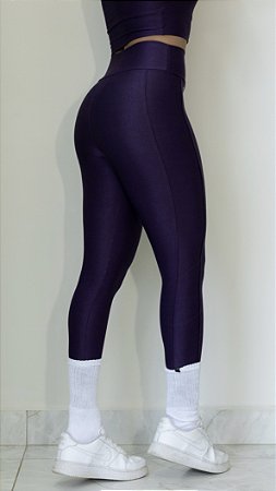 Legging Duda uva suplex de poliamida canelado - PORLE
