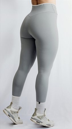 Legging Urban empina bumbum cinza alpino suplex de poliamida - PORLE