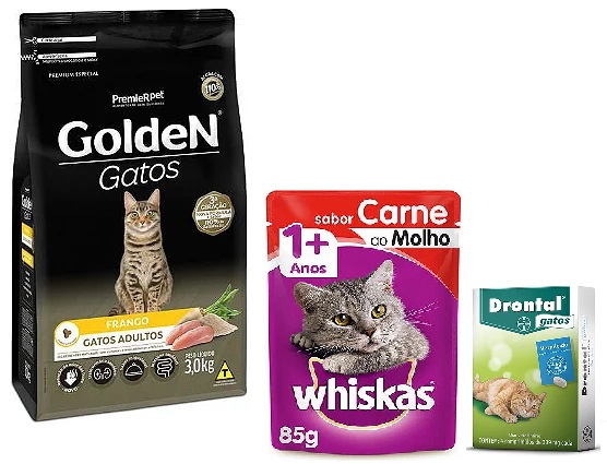 Kit Doação Gatos Adultos