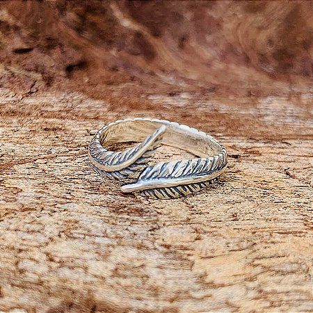 Anel Falange de Pena envelhecida ajustável