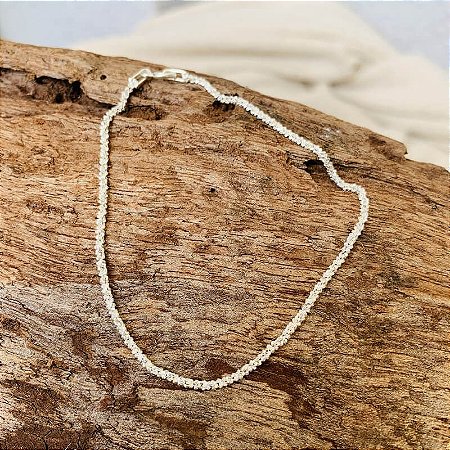 Pulseira Pedrinhas de Prata Branca