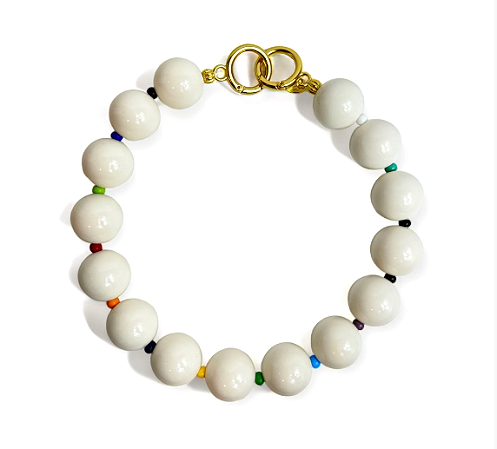 Choker Bolona Branca