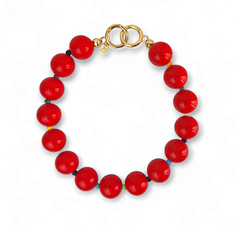 Choker Bolona Vermelha