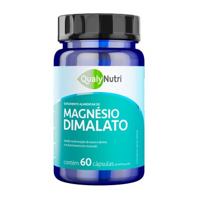 MAGNESIO DIMALATO 1650MG - 60 CAPSULAS - QUALYNUTRI