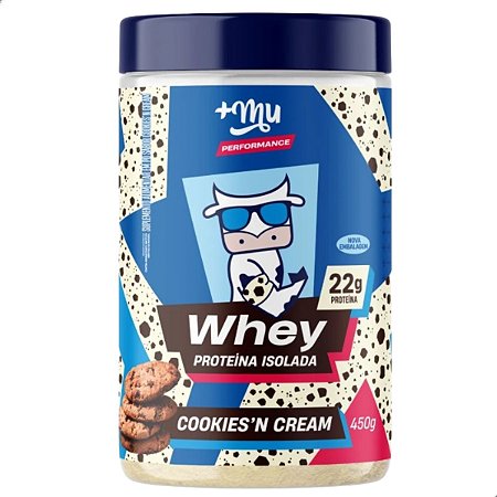 WHEY ISOLADO +MU PERFORMANCE - COOKIES´N CREAM - POTE 450g