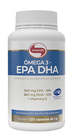 ÔMEGA 3 EPA DHA - 120 CÁPSULAS - VITAFOR