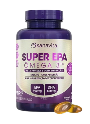 SANAVITA - ÔMEGA 3TG SUPER EPA - POTE 90 CÁPSULAS