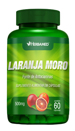 LARANJA MORO 60 CÁPSULAS - 500MG - HERBAMED