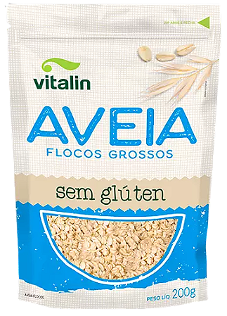 VITALIN FLOCOS AVEIA INTEGRAL SEM GLÚTEN 200G