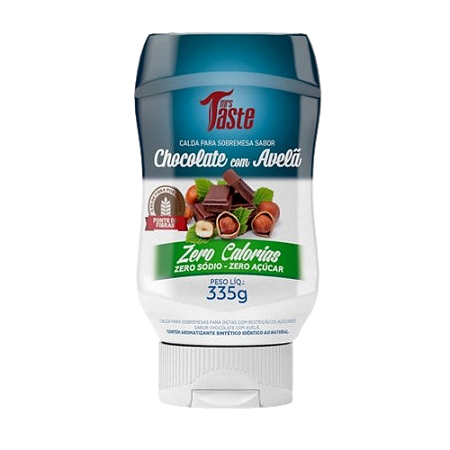 MRS TASTE -  CALDA CHOCOLATE COM AVELÃ ZERO 335G