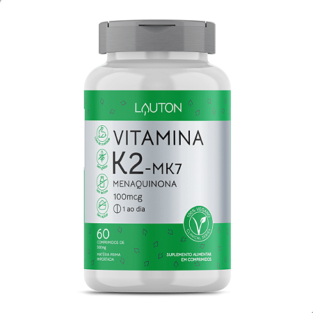 VITAMINA K2 MK-7 - 60 COMPRIMIDOS - LAUTON