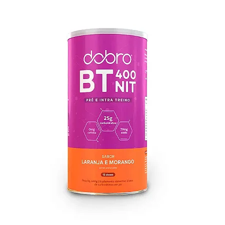 DOBRO - BT NITRATO SABOR LARANJA COM MORANGO 450G