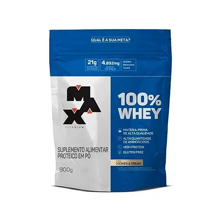 MAX TITANIUM - WHEY 100% REFIL COOKIES E CREAM