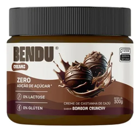 BENDU - PASTA DE CASTANHA DE CAJU BOMBOM DE CHOCOLATE