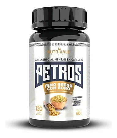 NUTRIVALE - PETROS ( FENO GREGO COM BORO) 120 CÁPSULAS