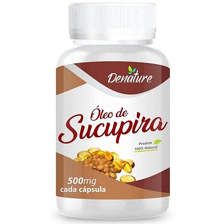 DENATURE - ÓLEO DE SUCUPIRA 500MG 60 CÁPSULAS