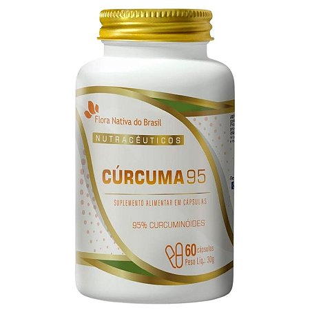 FLORA NATIVA - CURCUMA - 95% DE CURCUMINA 60 CÁPSULAS