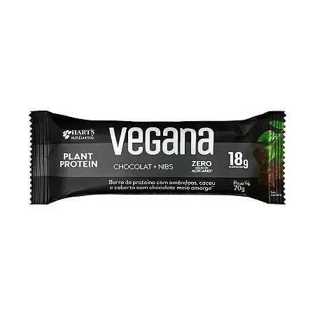 HARTS - VEGANA CHOCOLATE NIBS ZERO 70G