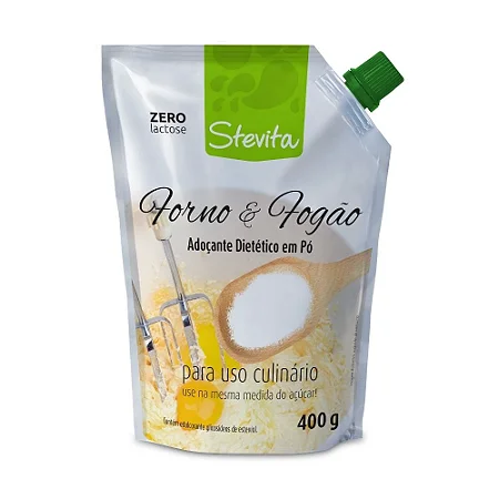 STEVITA - FORNO E FOGÃO - STEVITA ADOÇANTE CULINÁRIO PÓ 400G