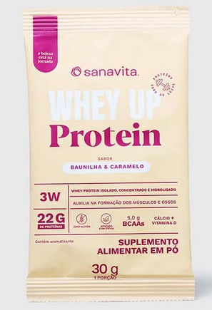 SANAVITA - WHEY UP 3W - BAUNILHA E CARAMELO SACHÊ