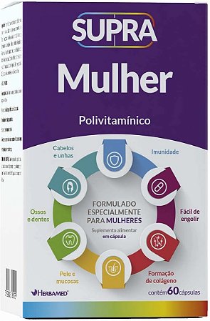 HERBAMED - POLIVITAMINICO MULHER SUPRA 60 CÁPSULAS