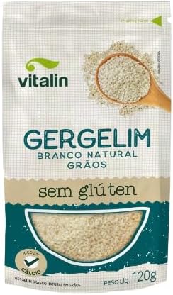 VITALIN - GRÃOS GERGELIM BRANCO DESCASCADO 120G