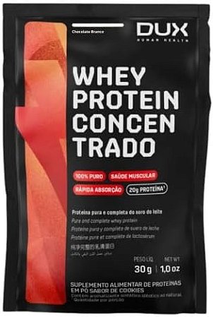 DUX NUTRITION - WHEY 100% CONCENTRADO CHOCOLATE BRANCO SACHÊ