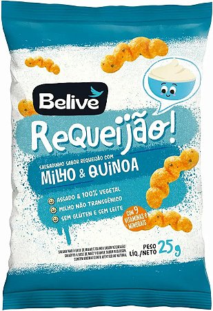 BELIVE - SALGADINHO REQUEIJÃO COM MILHO E QUINOA
