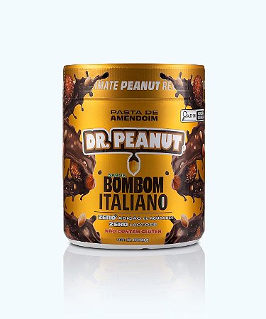 DR PEANUT - PASTA DE AMENDOIM 600G BOMBOM ITALIANO