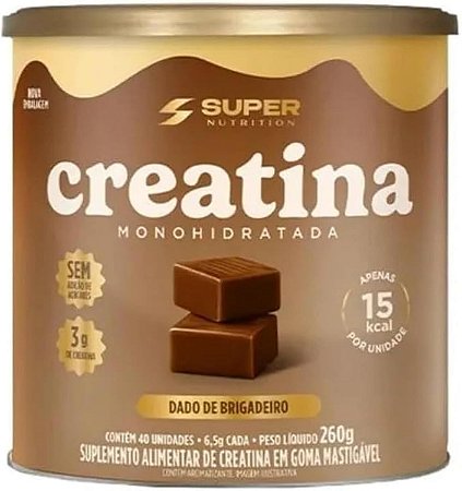 SUPER NUTRITION - CREATINA 40 DADOS DE BRIGADEIRO 260G
