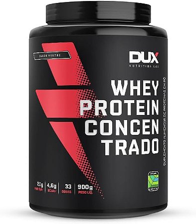 DUX NUTRIOTION - WHEY PROTEIN CONCENTRADO SEM SABOR - POTE 900G