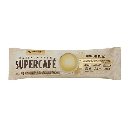 SUPER NUTRITION - DESINCOFFEE SUPERCAFE 10G CHOCOLATE BRANCO