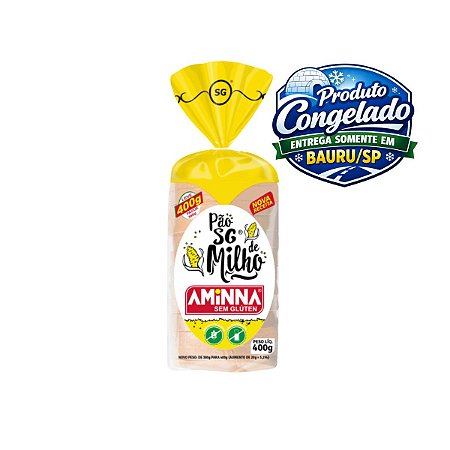 AMINNA - PÃO DE MILHO SEM GLÚTEN SEM LACTOSE