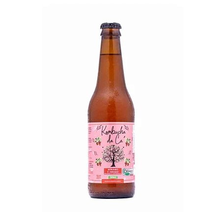 KOMBUCHA - MORANGO E HIBISCO ORGÂNICO 365ML