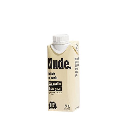 NUDE - BEBIDA DE AVEIA COM BAUNILHA SEM GLÚTEN 250ML
