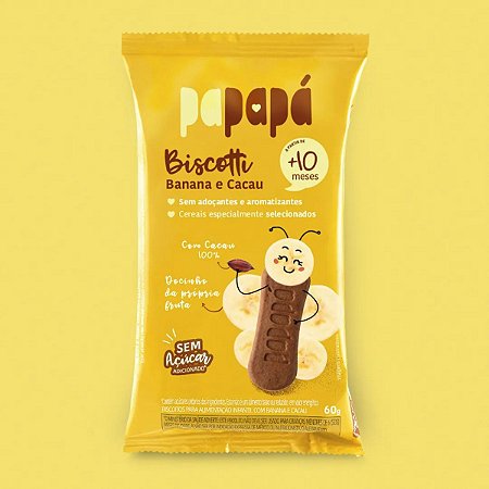 PAPAPÁ - BISCOTTI BANANA E CACAU 60G