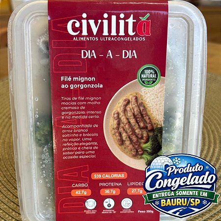 CIVILITÁ - MARMITA FILÉ MIGNON COM GORGONZOLA 350G