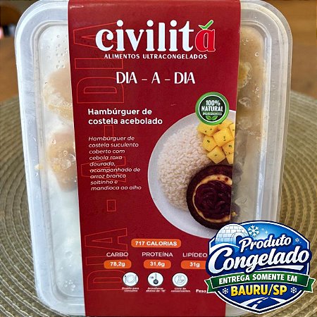 CIVILITÁ - MARMITA HAMBURGUER DE COSTELA COM MANDIOCA
