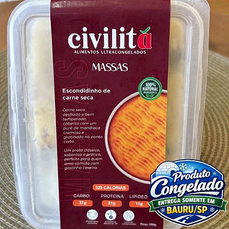 CIVILITÁ - MARMITA ESCONDIDINHO DE CARNE SECA 350G