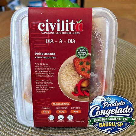 CIVILITÁ - MARMITA PEIXE ASSADO COM LEGUMES