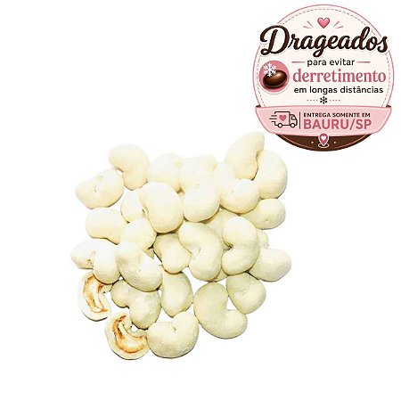 GRANEL - DRAGEADO DE CAJU CHOCOLATE BRANCO ZERO AÇÚCAR ( 100 g )