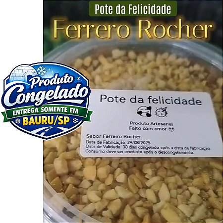 SAGRADO GELATO - SOBREMESA POTE DE FELICIDADE - FERRERO ROCHER